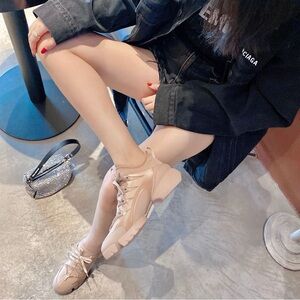 Dior Stylish Beige Women's Sneakers